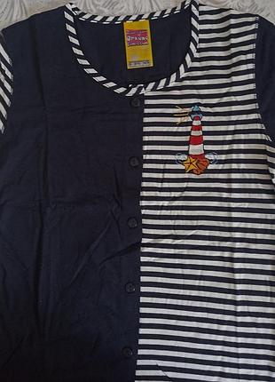 Жіночий комплект двійка, 100% бавовна, р., s, m, l, xl.футболка на ґудзиках і шортики. туреччина, темно-синій колір.
