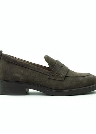 Жіночі туфлі лофери vilansi v8689 brown velour 40 розмір