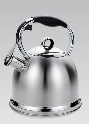 Чайник из высококачественной нержавеющей стали со свистком maestro mr-1334 2.9 л