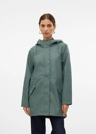Жіночий бордовий плащ vero moda зелений, m