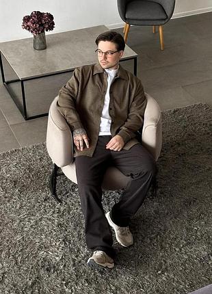 Рубашка шахматы зеленый l