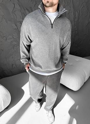 Свитер на молнии графит xl-xxl 8