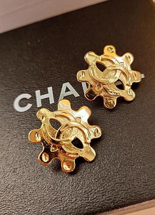 Винтажные клипсы от chanel изнанку 1995 год.