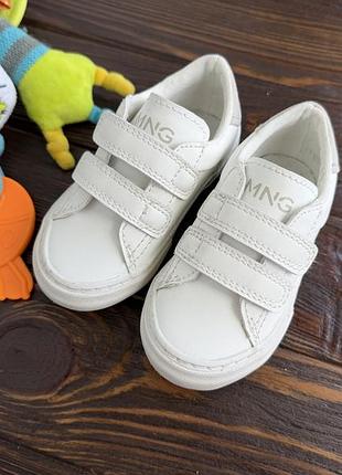Білі кеди для дівчинки mango