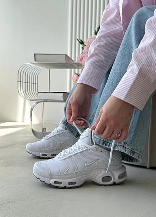 Жіночі кросівки ✔️nike tn plus triple white