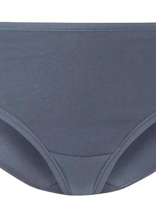 Трусики-хіпстери бавовняні однотонні для жінки esmara lycra® 464788 s синій