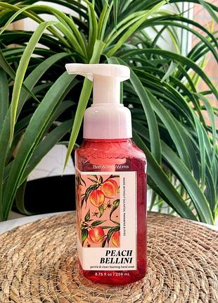 Мыло пенка bath and body works 259ml. название: peach bellini gentle &amp; clean