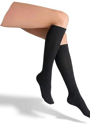Гольфы трикотаж в рубчик для женщины disee lycra® 4916 38-39 черный