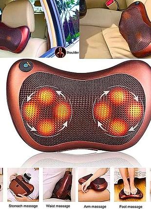 Видео вход массажная подушка car and home massage pillow / массажер для шеи и спины