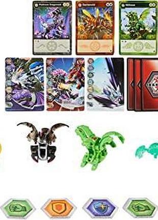 Bakugan evolutions, dragonoid and sluggler battle strike pack набор бакуган spin master 4