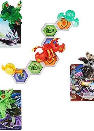 Bakugan evolutions, dragonoid and sluggler battle strike pack набор бакуган spin master 5