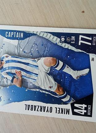 Коллекционная карточка topps микель оярзабаль
