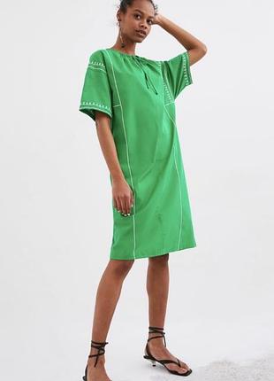 Сукня zara зеленого кольору