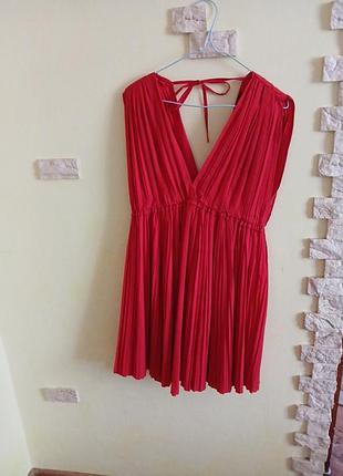 Маленькое красное платье от zara