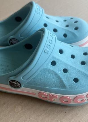 Crocs крокс bayaband дитячі сабо блакитні бірюзові 28 17,5 см крок см