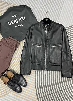 Чоловіча куртка з натуральної шкіри berluti