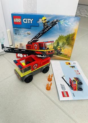 Lego city пожежна машина з драбиною