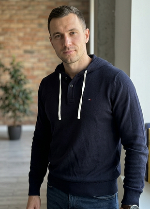 Кофта\худи tommy hilfiger 1⁄4 hooded jumper