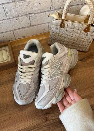 Стильные женские кроссовки new balance 9060 beige