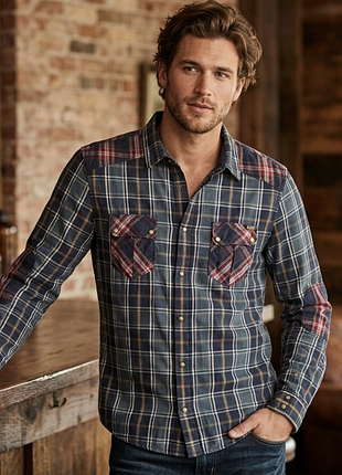 Сорочка\рубашка guess western checked shirt