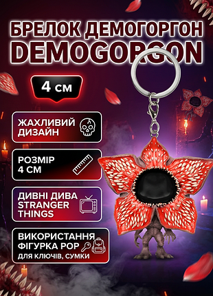 Брелок демогоргон demogorgon очень странные дела stranger things фигурка pop 4см