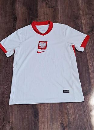 Чоловіча унікальна футбольна футболка jersey збірної польщі nike оригінал
