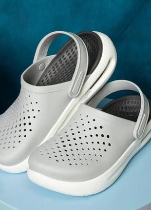 Сабо crocs unisex-adult inmotion clogs, literide comfort, slip on shoes for women and men, atmosphere м8/41-42/стопа 26-26.5см