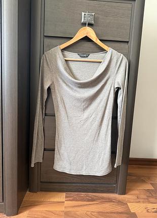 Сіра кофта лонгслів dorothy perkins, розмір s (36/uk 8)