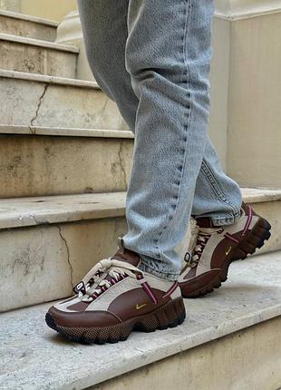 Жіночі кросівки ✔️ jacquemus x nike air humara brown