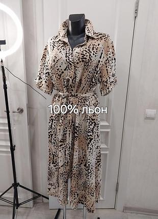 100% льон сукня сорочка