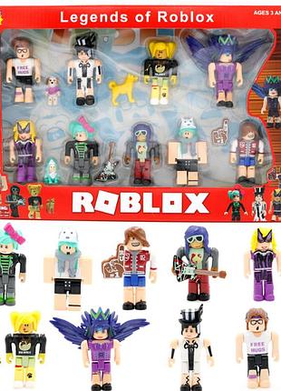 Ігрові фігурки roblox в коробці, іграшкові чоловічки роблокс набір з 9 фігурок