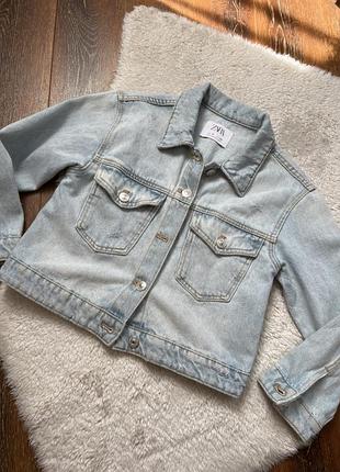 Куртка джинсовка кофта джинсова дитяча zara