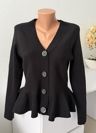 Кардиган primark peplum чорний, розмір m