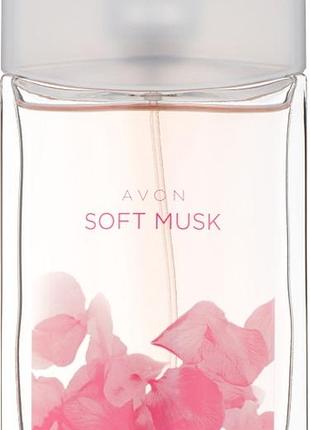 Женская туалетная вода avon soft musk, 50мл.
