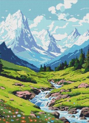 Алмазна мозаїка - літо в горах ©art_selena_ua