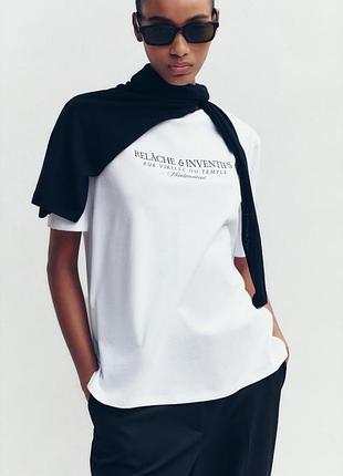 Футболка zara белая