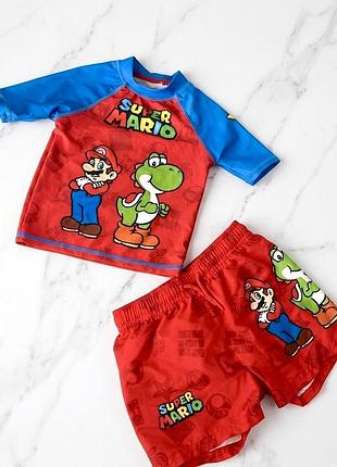 Купальний комплект super mario для хлопчика 92 см 🌊🍄