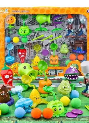 Дитячий набір фігурок рослини проти зомбі фігурки plants vs zombies у великій коробці