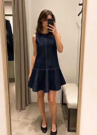 Сукня жіноча h&m джинсова сукня сарафан л