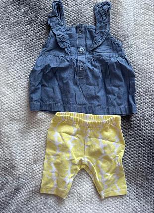 Літній комплект на дівчинку 3 м carters