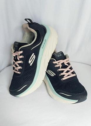 Женские кроссовки оригинальные skechers relax fit d'lux walker infinite motion в синем цвете