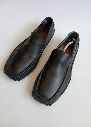 Кожаные мокасины prada 2