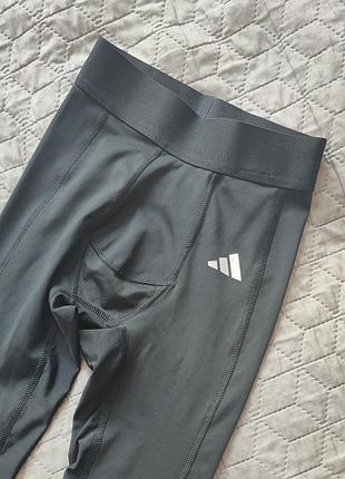 Подштанники спортивные adidas футбольные лосины черные 140 146 тайтсы термоштаны