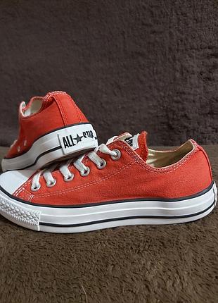 Червоні кеди від converse all star оригінал. розмір по бірці 37,5. по факту устілка 24,5см.