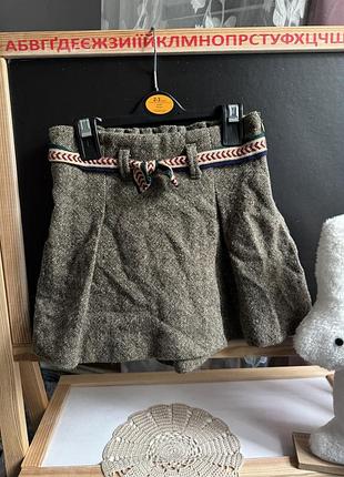 Тепла спідниця-шорти zara 128р на 8 років