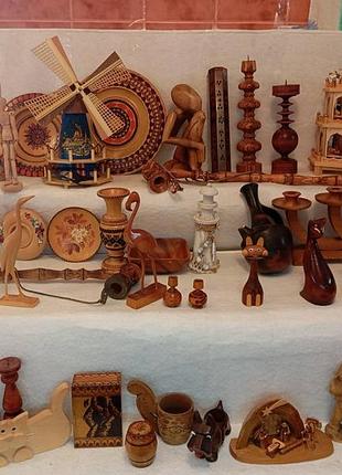 Изделия из дерева. статуэтки, фигурки, подсвечники, посуда. ручная работа