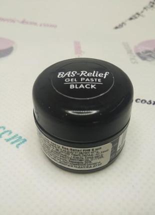 Гель-паста pnb барельєф чорний gel paste bas-reilief 5ml