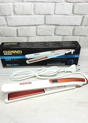 Праска плойка для випрямлення волосся gemei gm-430