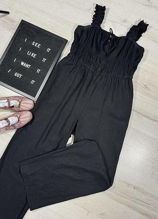 Лляний комбінезон h&m