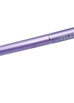 Пензель для акрилу velena #8 k premium metallic violet — трикутна форма, натуральний ворс колонка